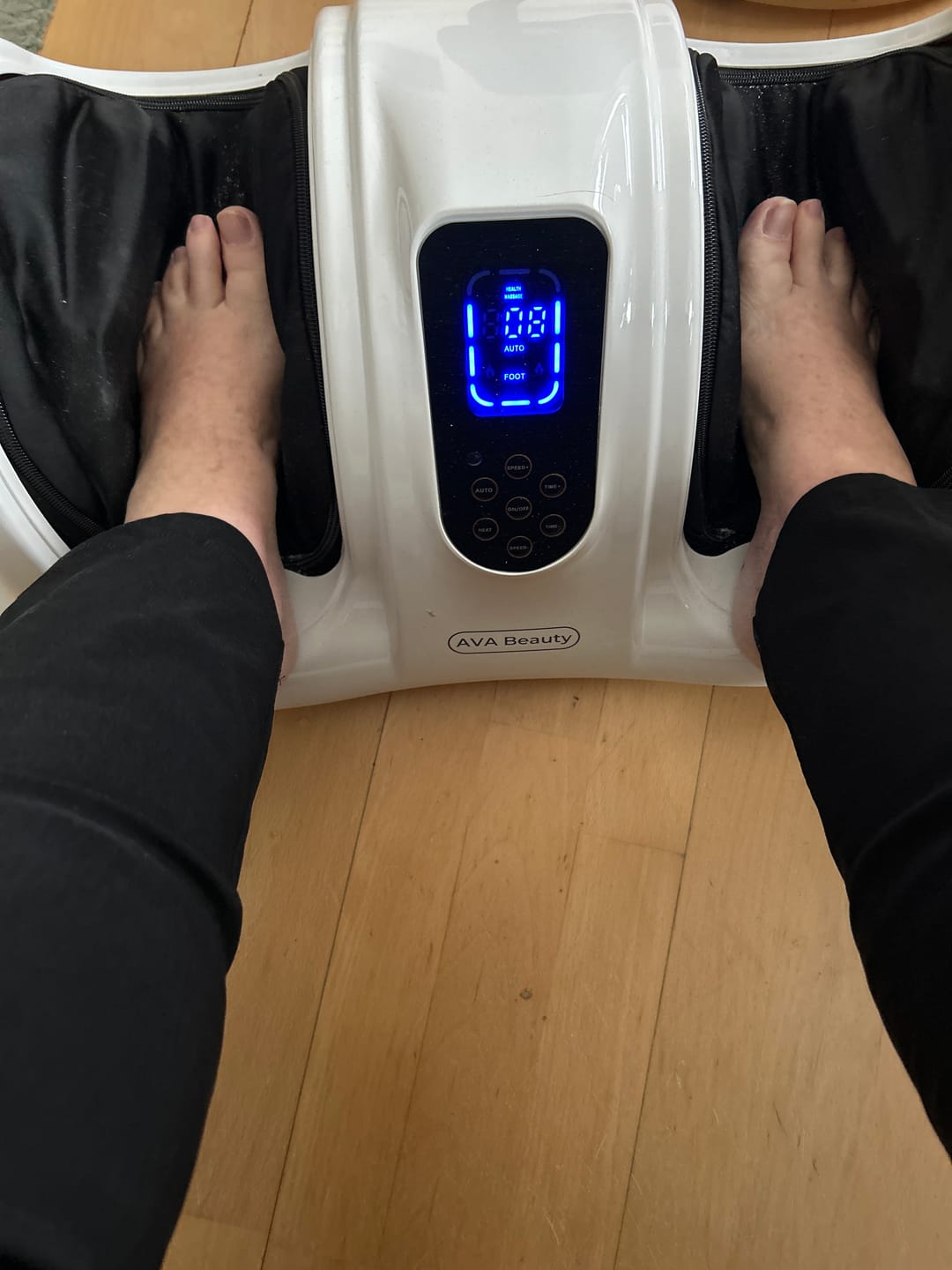 Customer photo review of Fod- og lægmassageapparat med fjernbetjening
