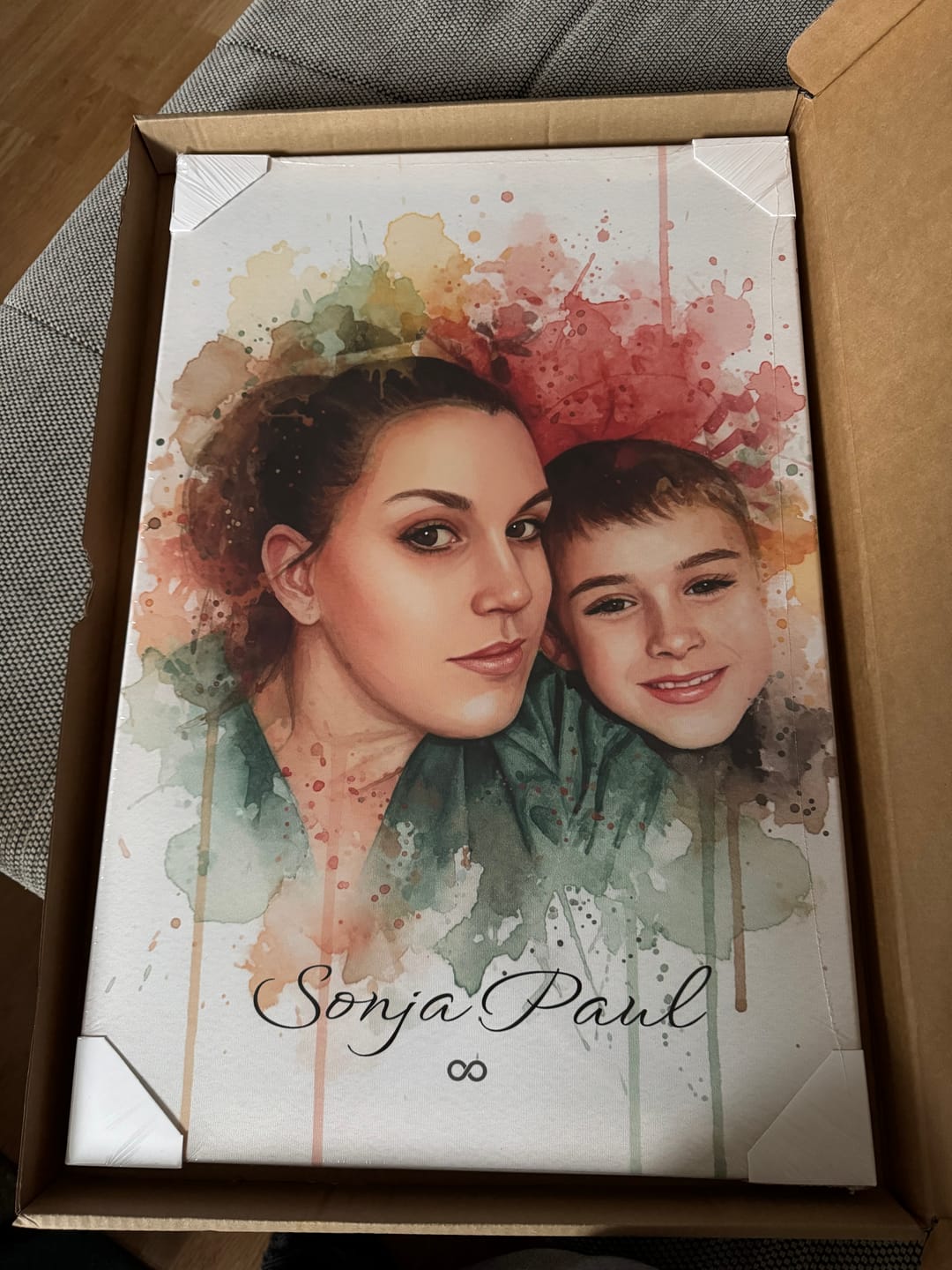 Customer photo review of Euer Foto als Kunstwerk – mit Live-Vorschau, als Poster oder Leinwand