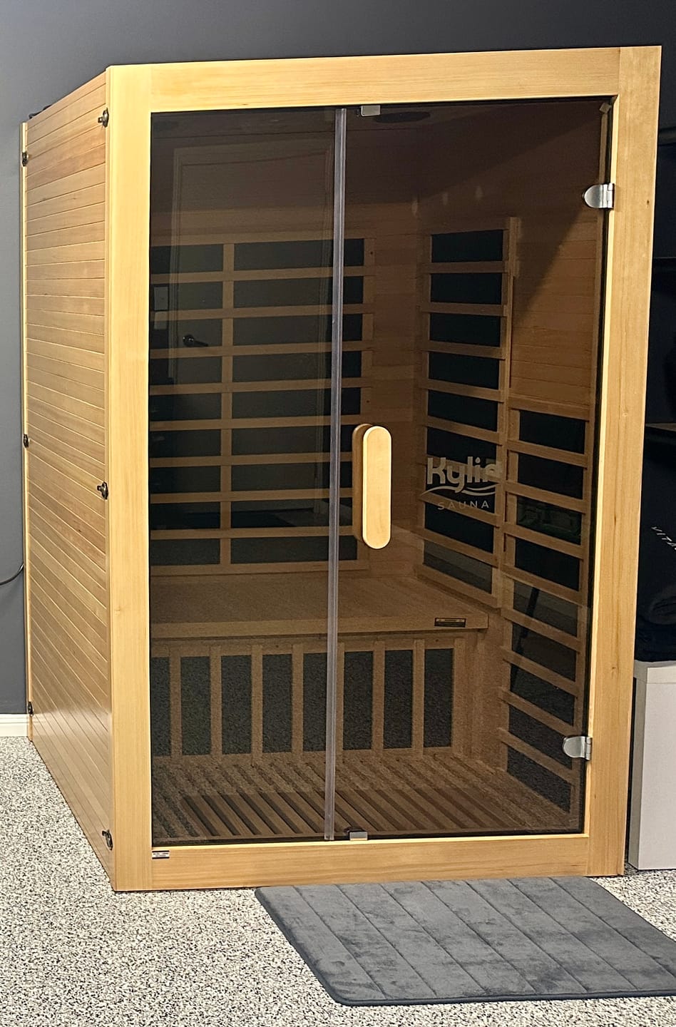 Customer photo review of Kylin Low EMF Carbon Infrared Sauna Room 2 Person H6203 (Floor Heater included)