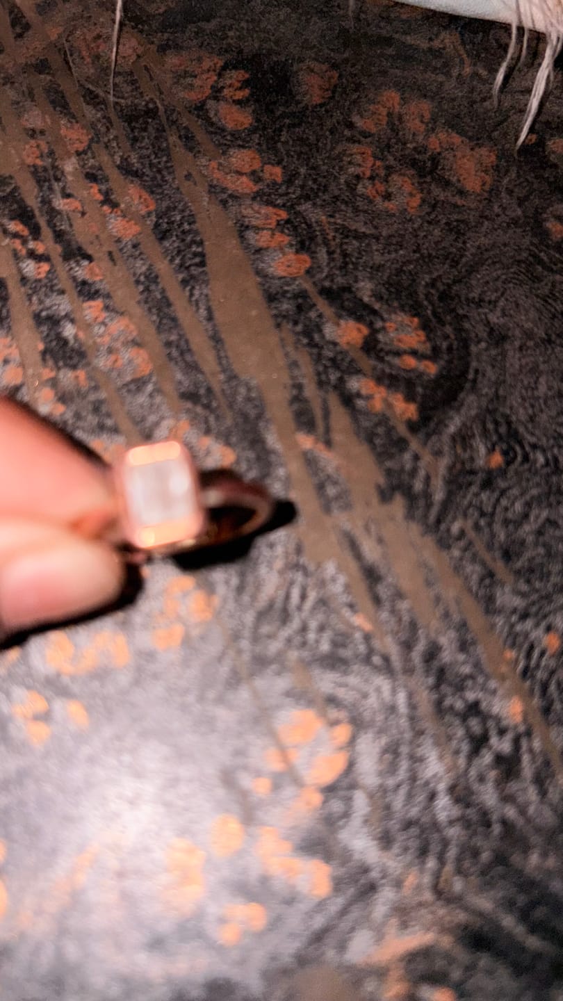 Customer photo review of Aurora Frame Sparkle Ring
