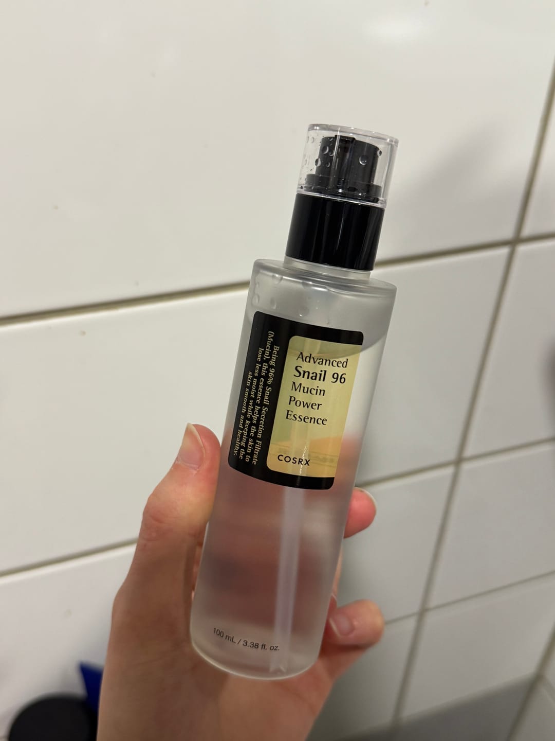 Customer photo review of Īpaši aktīva esence Cosrx Advanced Snail 96 Mucin Power Essence
