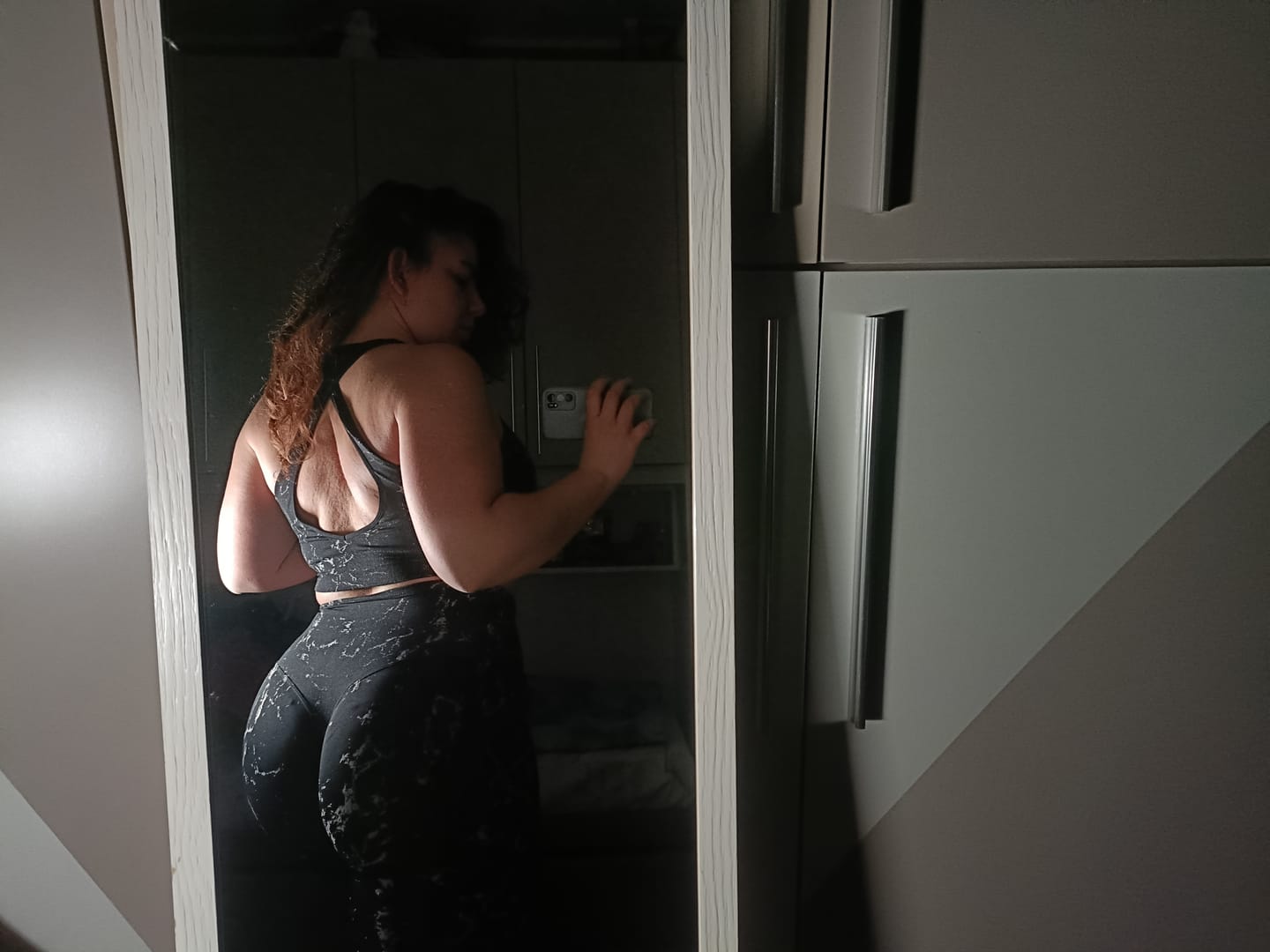 Customer photo review of Leggings Push Up Marmo Nero