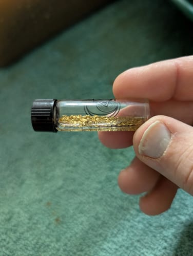 Customer photo review of *TROGO* Flawless '$5,000 GOLD NUGGET DISCOVERY' - Gold Panning Paydirt