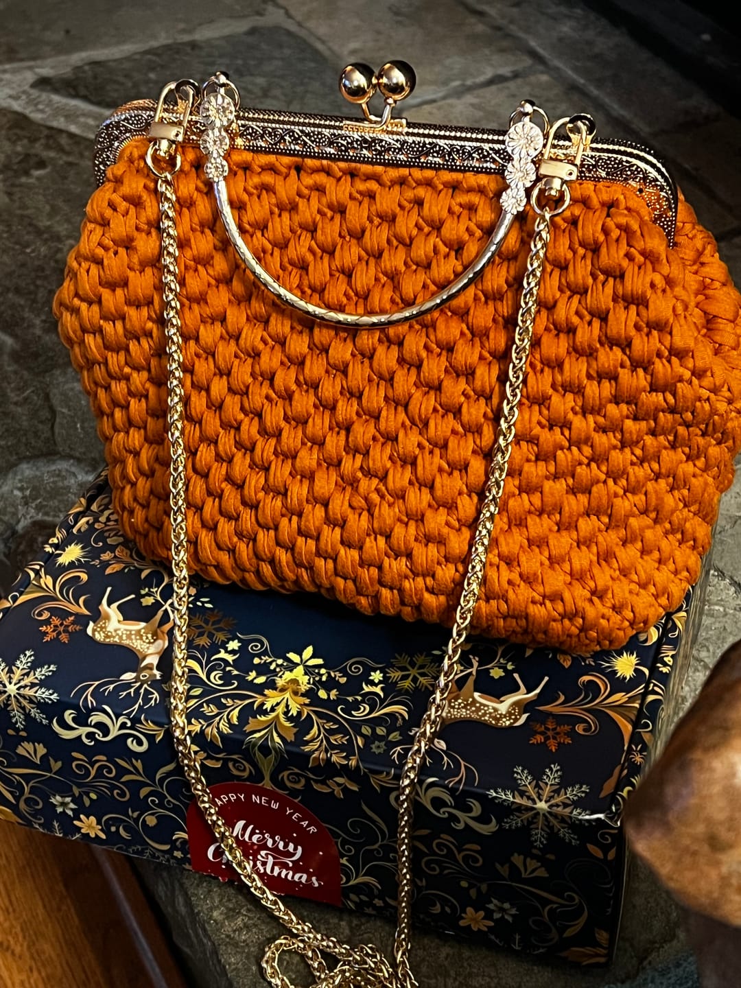 Customer photo review of CrochetPark™ Lotus Handbag DIY KIT