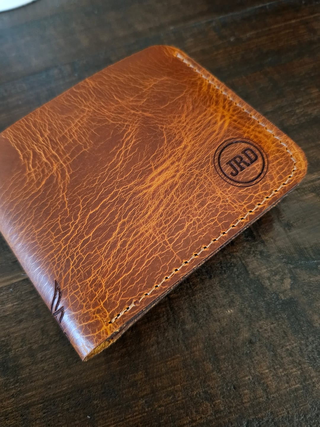 Customer photo review of Badge Bifold Wallet
