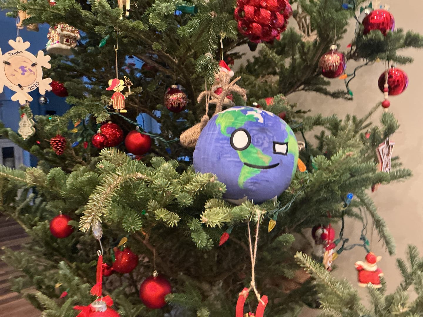 Customer photo review of The SolarBalls Earth Plush