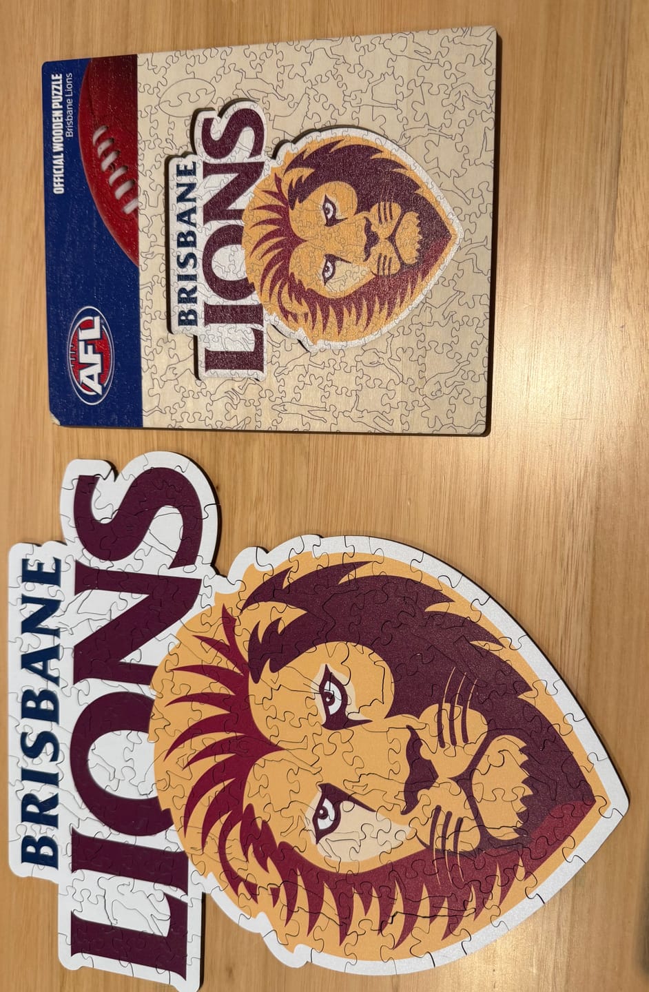 Customer photo review of Brisbane Lions Logo - Wooden Puzzle
