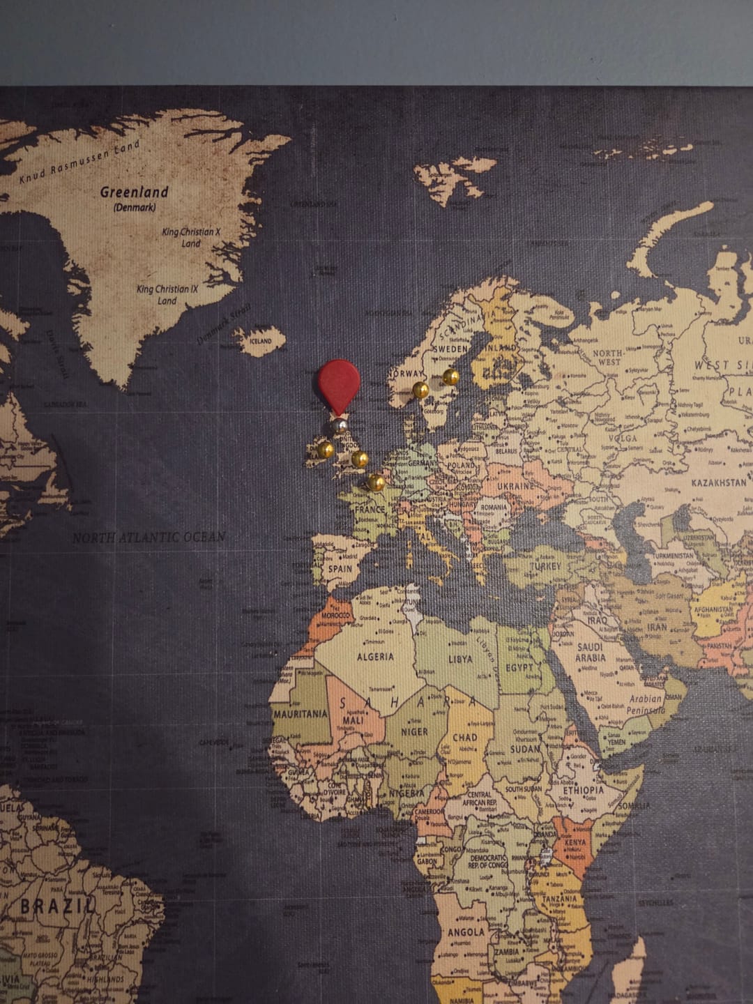 Customer photo review of Smart Pin World Map - Safari