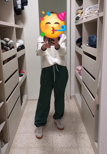 Customer photo review of Japanese Waterproof Breathable Loose Casual Pants