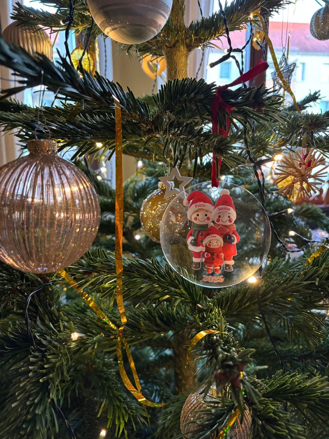 Customer photo review of Familienmitglieder mit 1-9 Personen - Personalisierter Baumschmuck