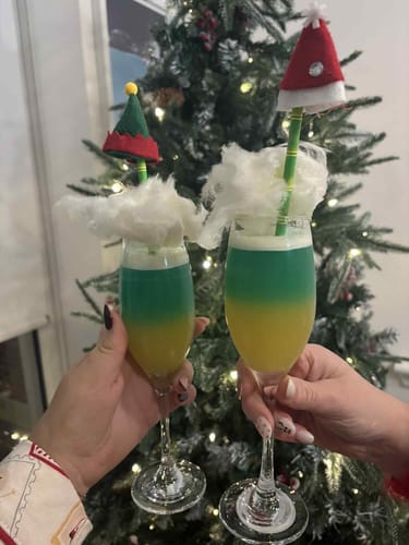 Customer photo review of The Grinch Cocktail Kit