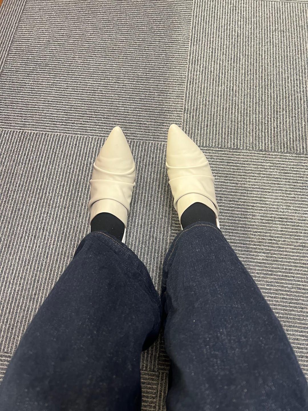 Customer photo review of Draped Ground High-Heels