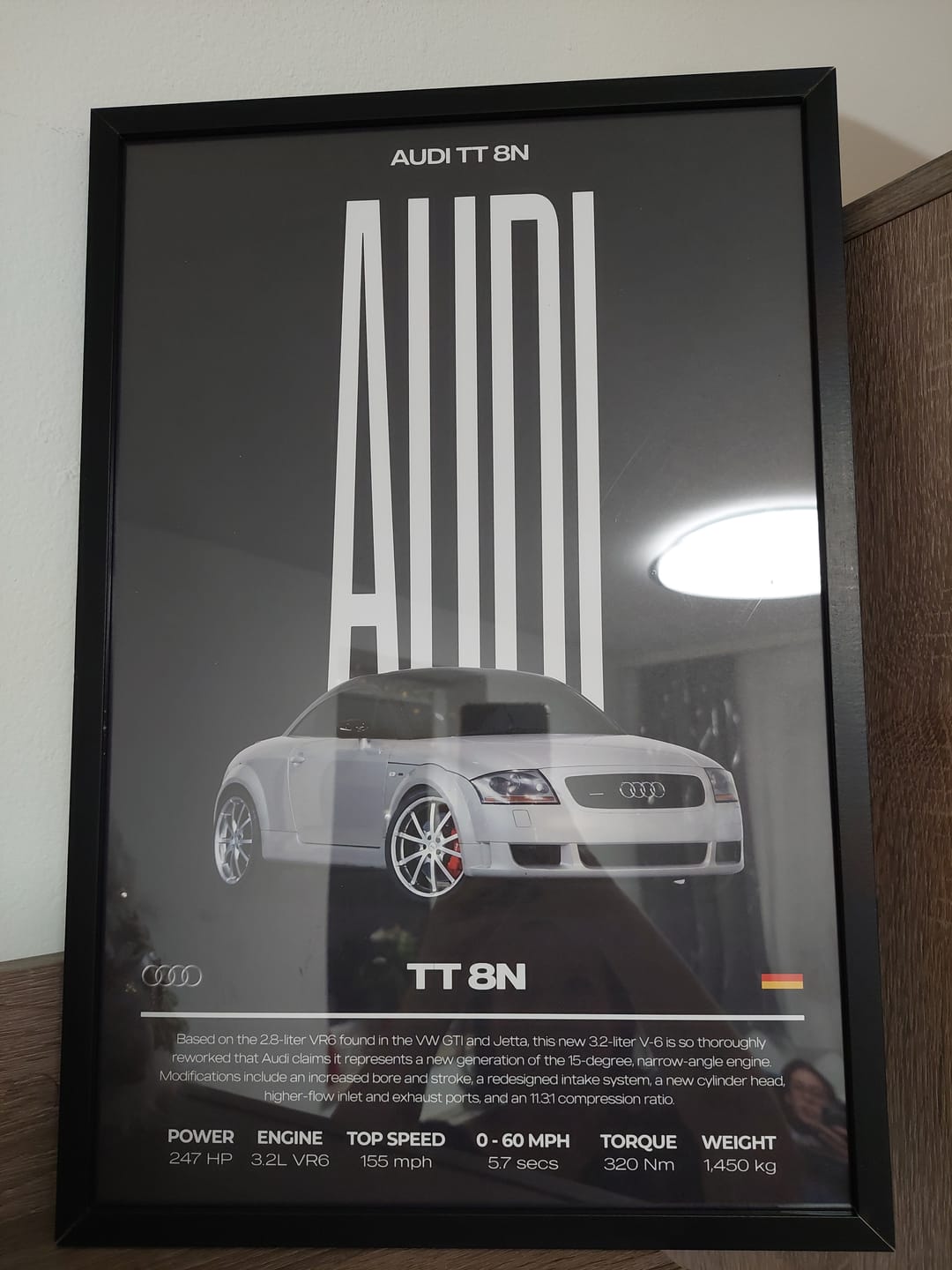Customer photo review of Modern Custom Car Poster – Artist Handmade