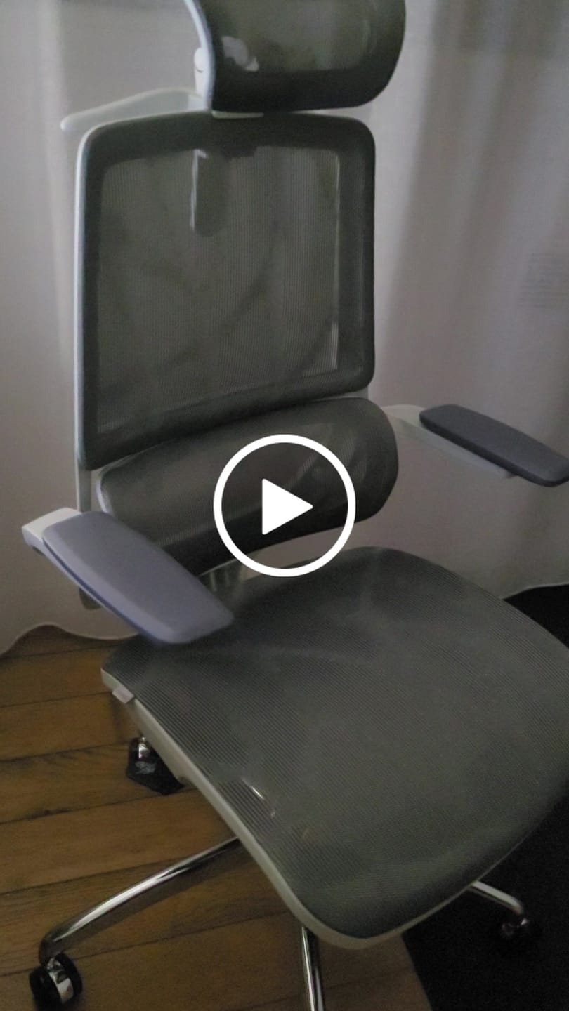 Customer video review of M59AS Chaise de bureau ergonomique