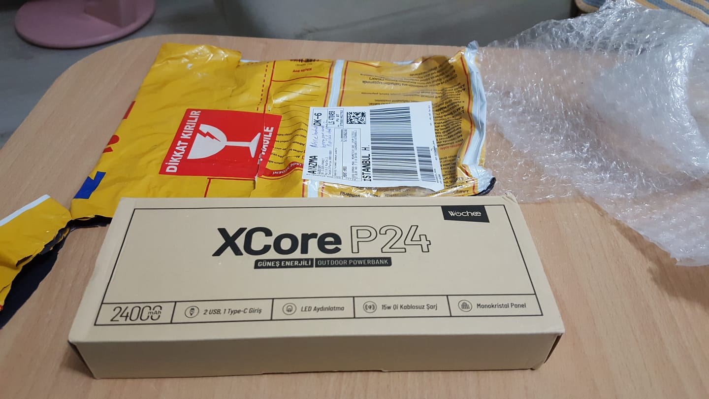 Customer photo review of XCore P24 Güneş Enerjili Outdoor Powerbank