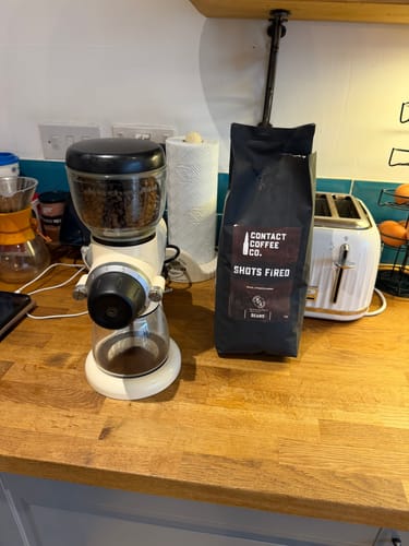 Customer photo review of Shots Fired Coffee