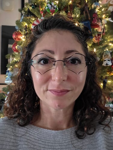Customer photo review of Batty Eyeglasses
