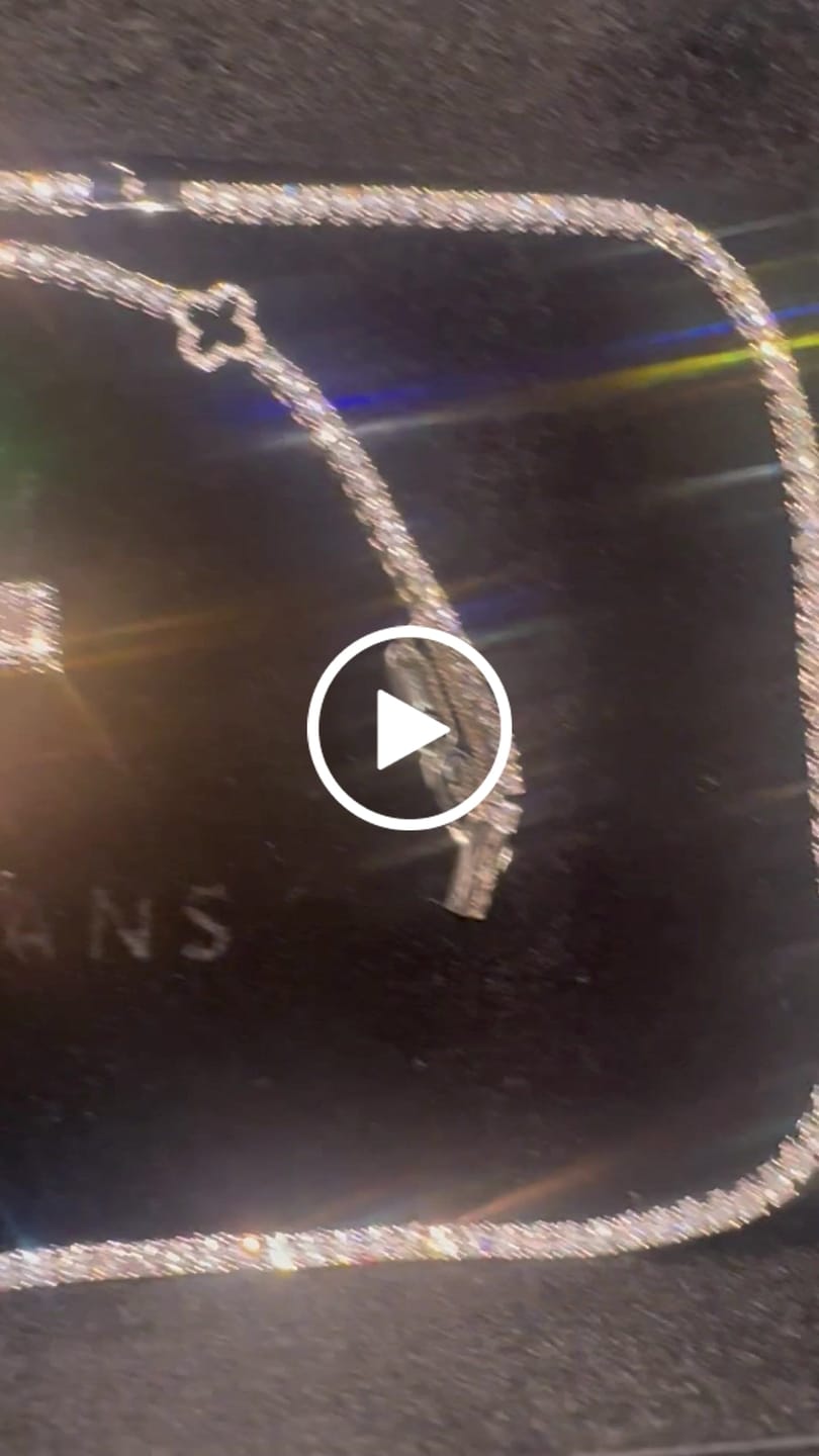 Customer video review of Baguette Cross Pendant - White Gold