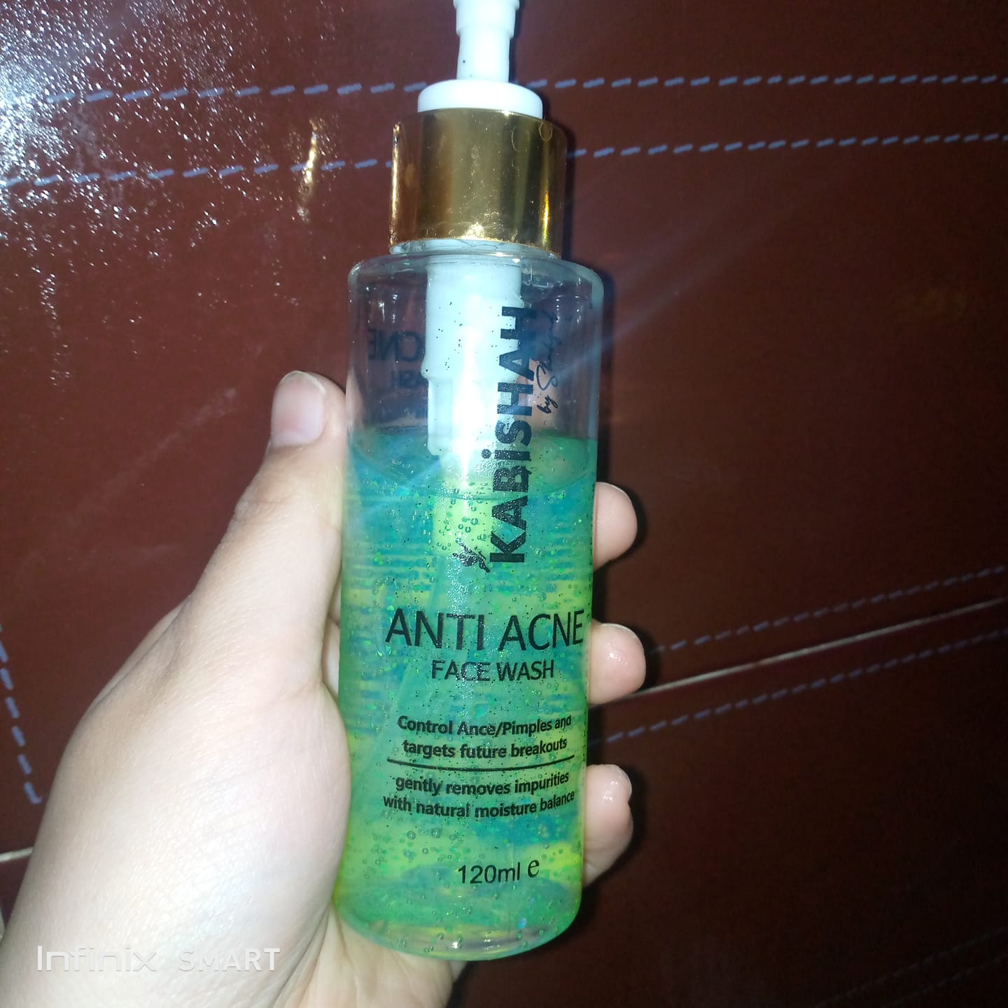 Customer photo review of ClearSkin Pro Anti Acne Face Wash