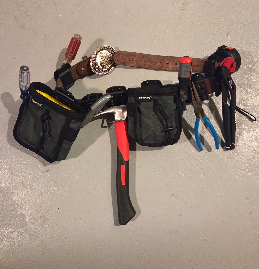 Customer photo review of Joey Pouch | Clip-On Tool & Hardware Pouch