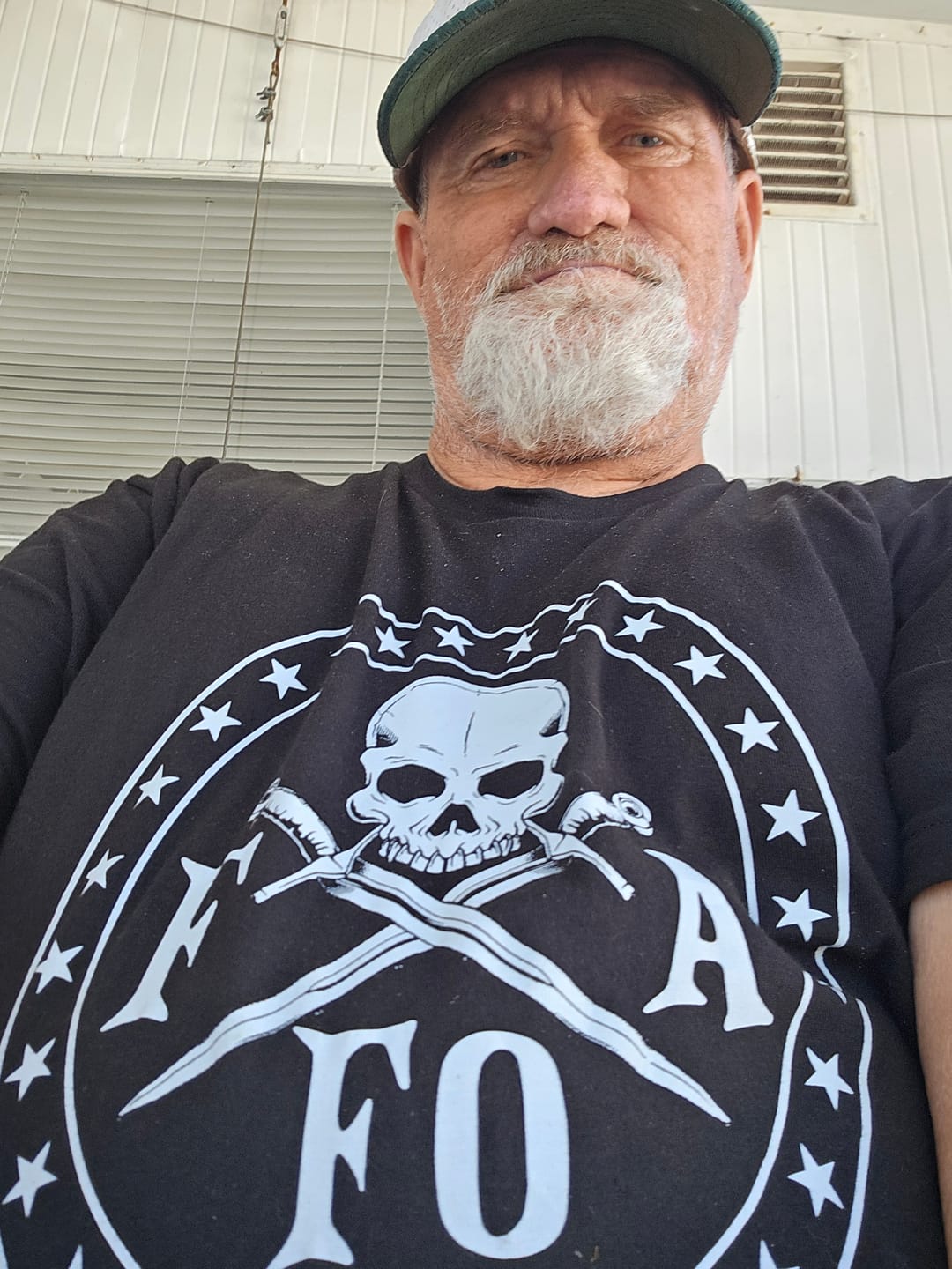 Customer photo review of FAFO Skull & Dagger T-Shirt