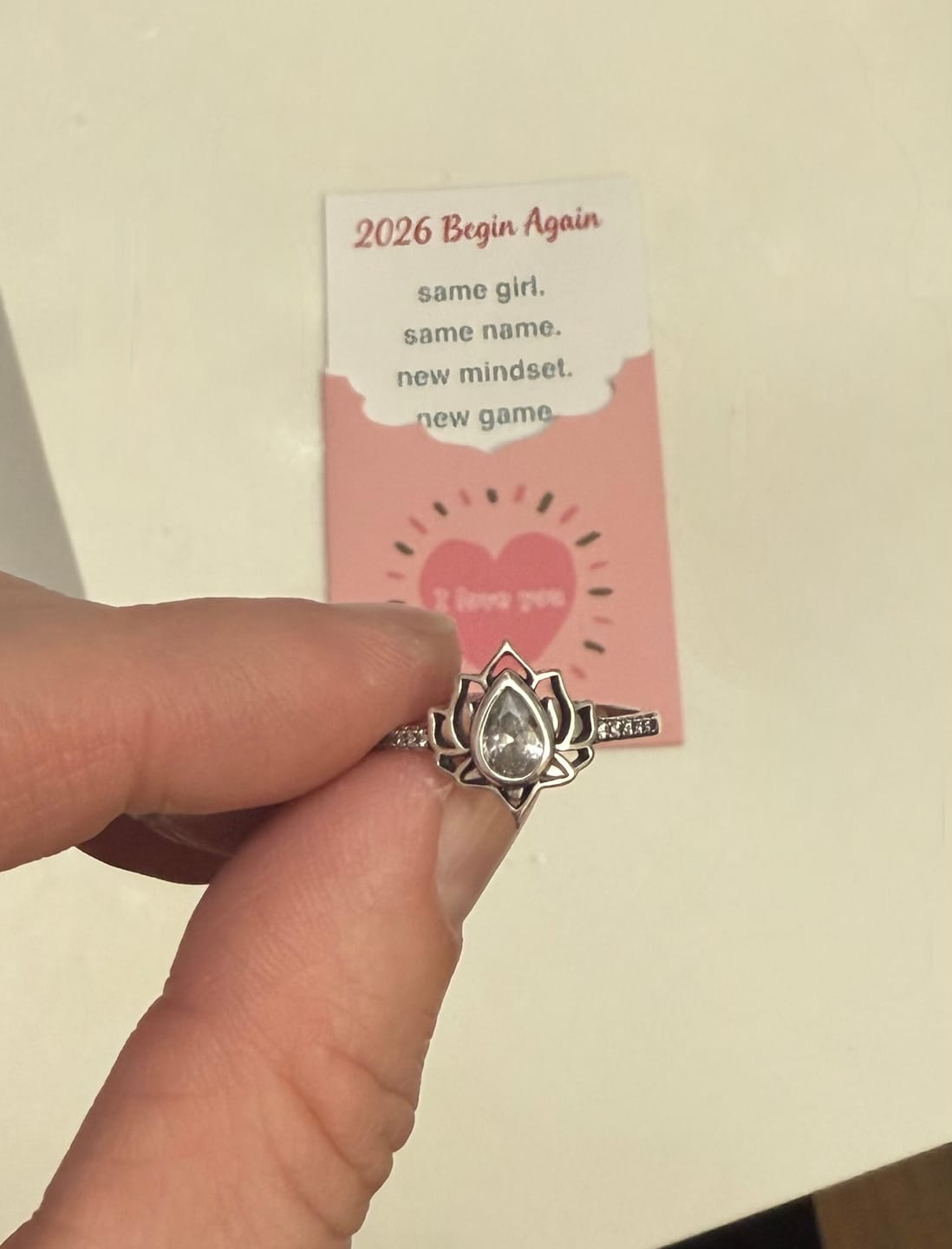 Customer photo review of 2026 Begin Again Sterling Silver Lotus Ring