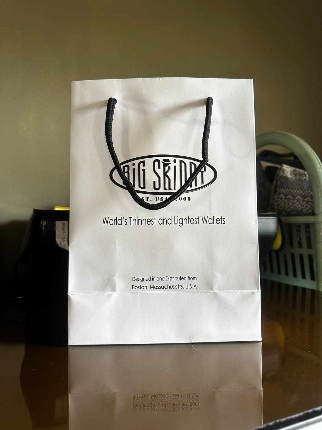 Customer photo review of Leather Tri-fold Black