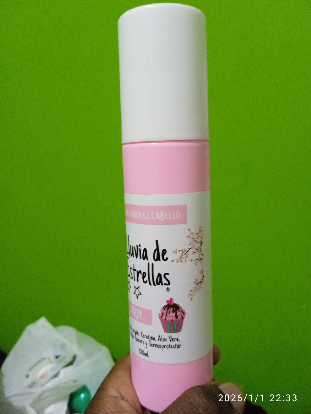 Customer photo review of PERFUME PARA EL CABELLO CANDY