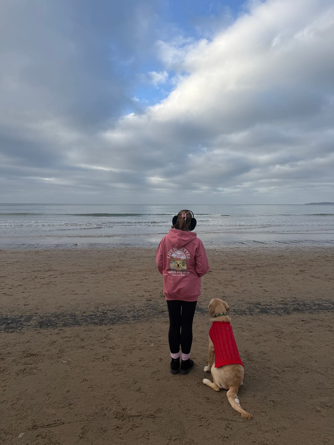 Customer photo review of Personalised Life is Better with your dog Hoody