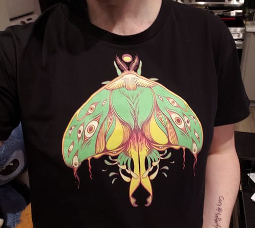 Customer photo review of Luna Moth, Relaxed Crop Top