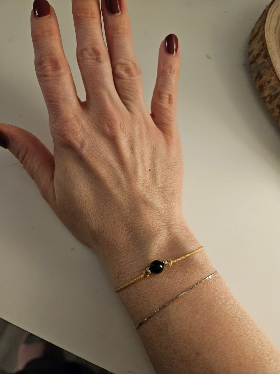 Customer photo review of Obsidian Armband - Naturband