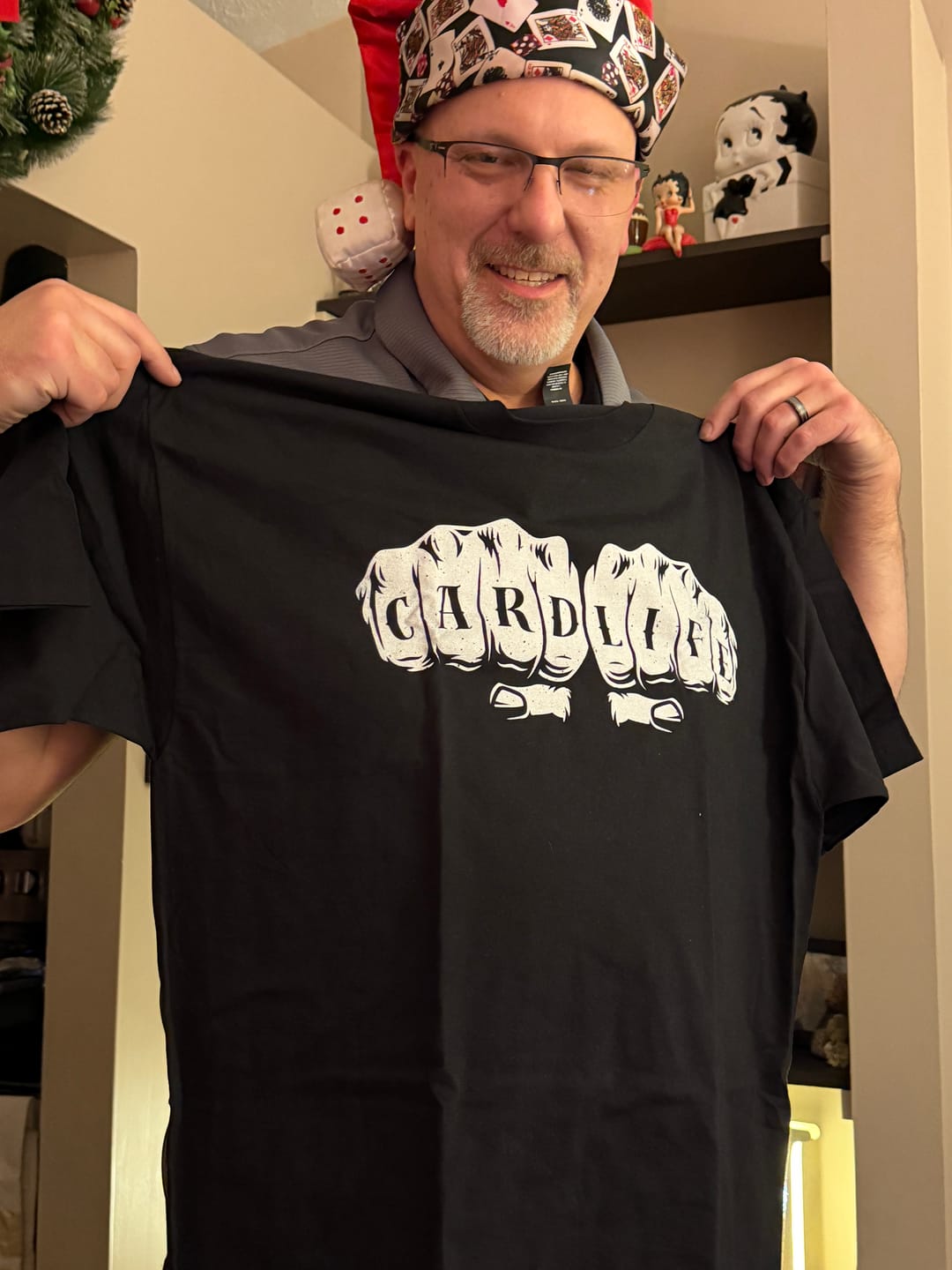 Customer photo review of Card Life Tall Beefy-T® T-Shirt