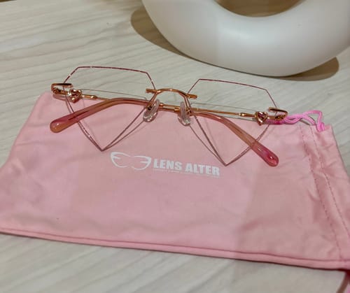 Customer photo review of Diamond Eyeglasses