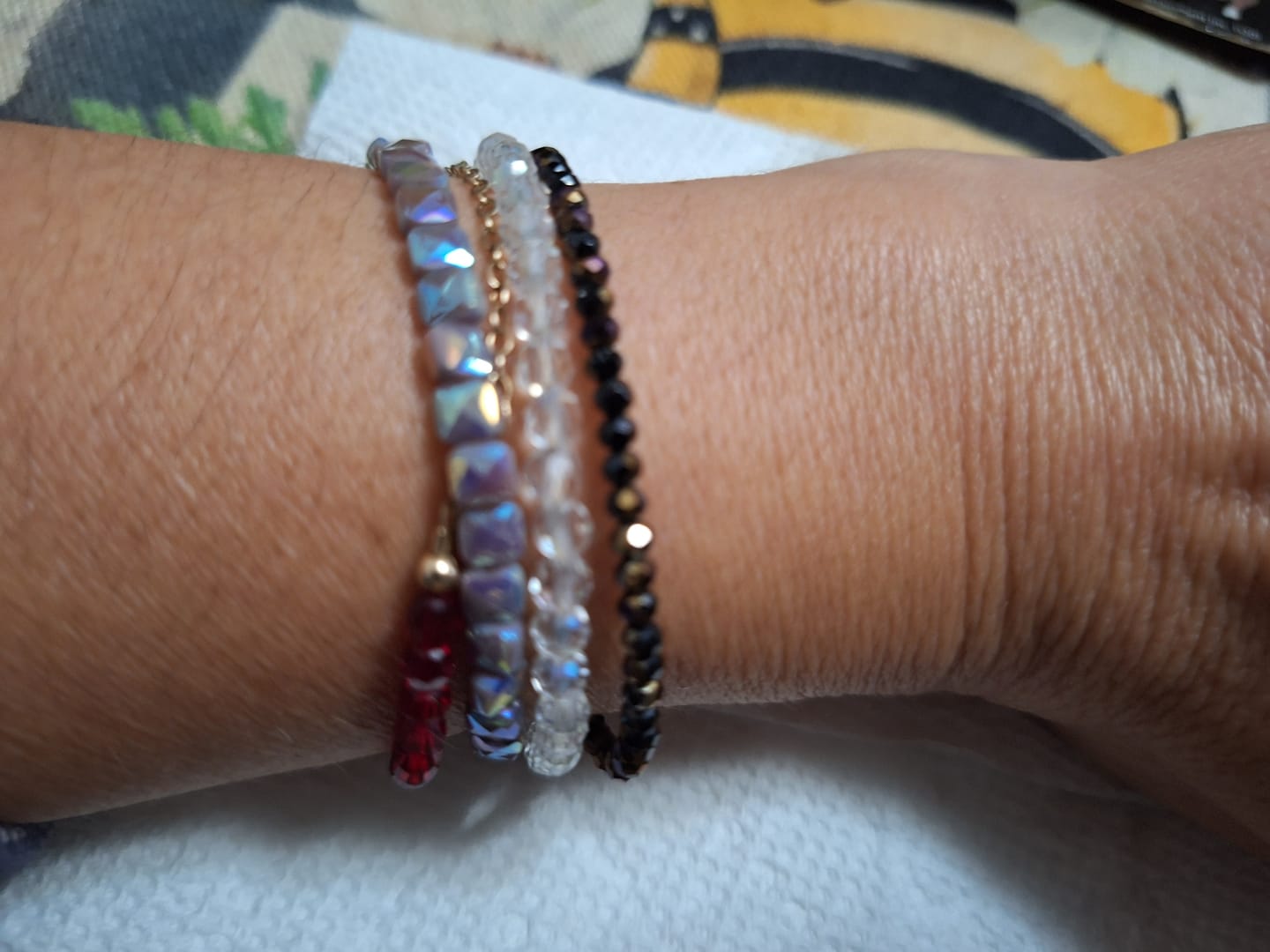 Customer photo review of Autumn Nights  Bracelet (2MM beads)