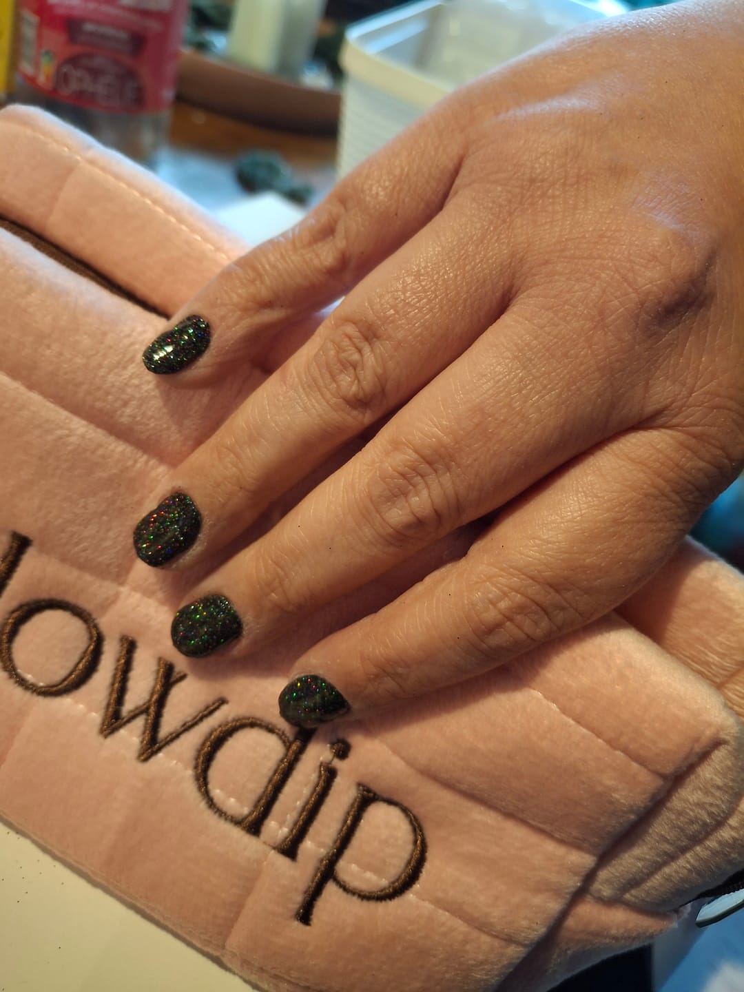 Customer photo review of Black Out Dipping Powder