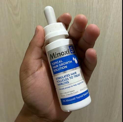 Customer photo review of Minoxidil High Strength (5%) SOLUTION, 3x60ml pack
