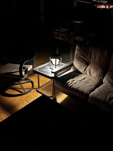 Customer photo review of Luxury Metal Solar Lantern