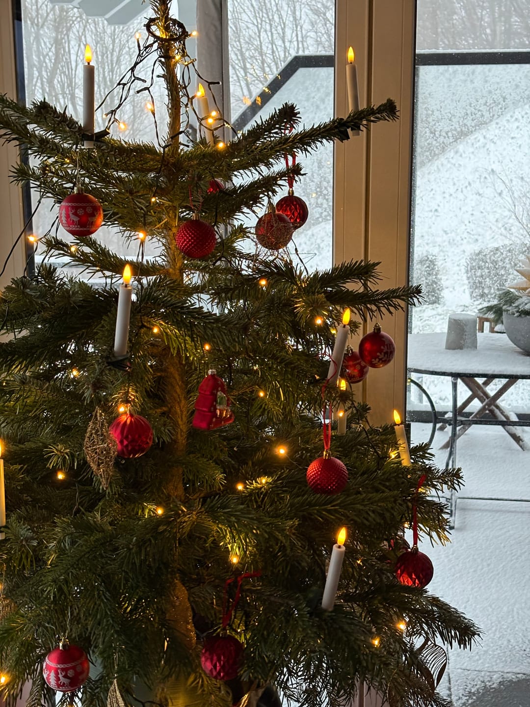 Customer photo review of Juletræslys belagt med stearin 6 stk