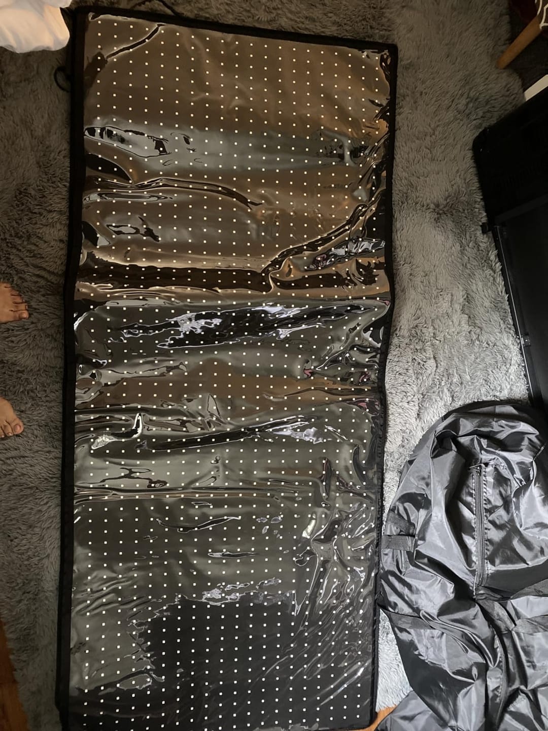 Customer photo review of Red Light Therapy Mat With Infrared