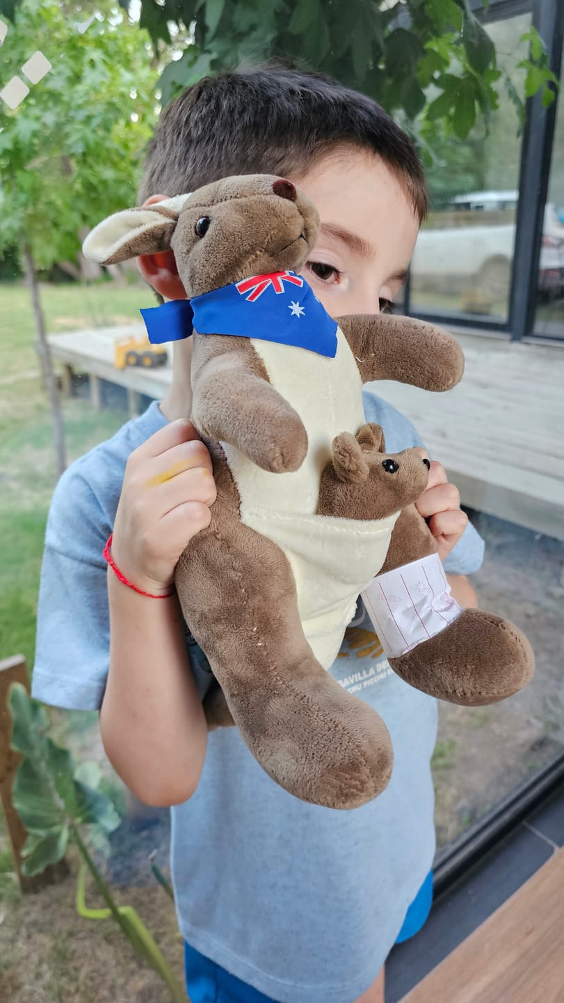 Customer photo review of Peluche Canguro E Hijo Kawaii 35 Cm