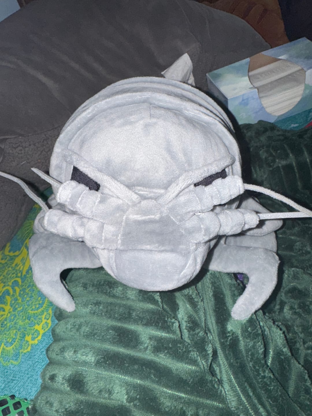 Customer photo review of Giant Isopod Plush Toy – Lifelike Deep-Sea Stuffed Animal