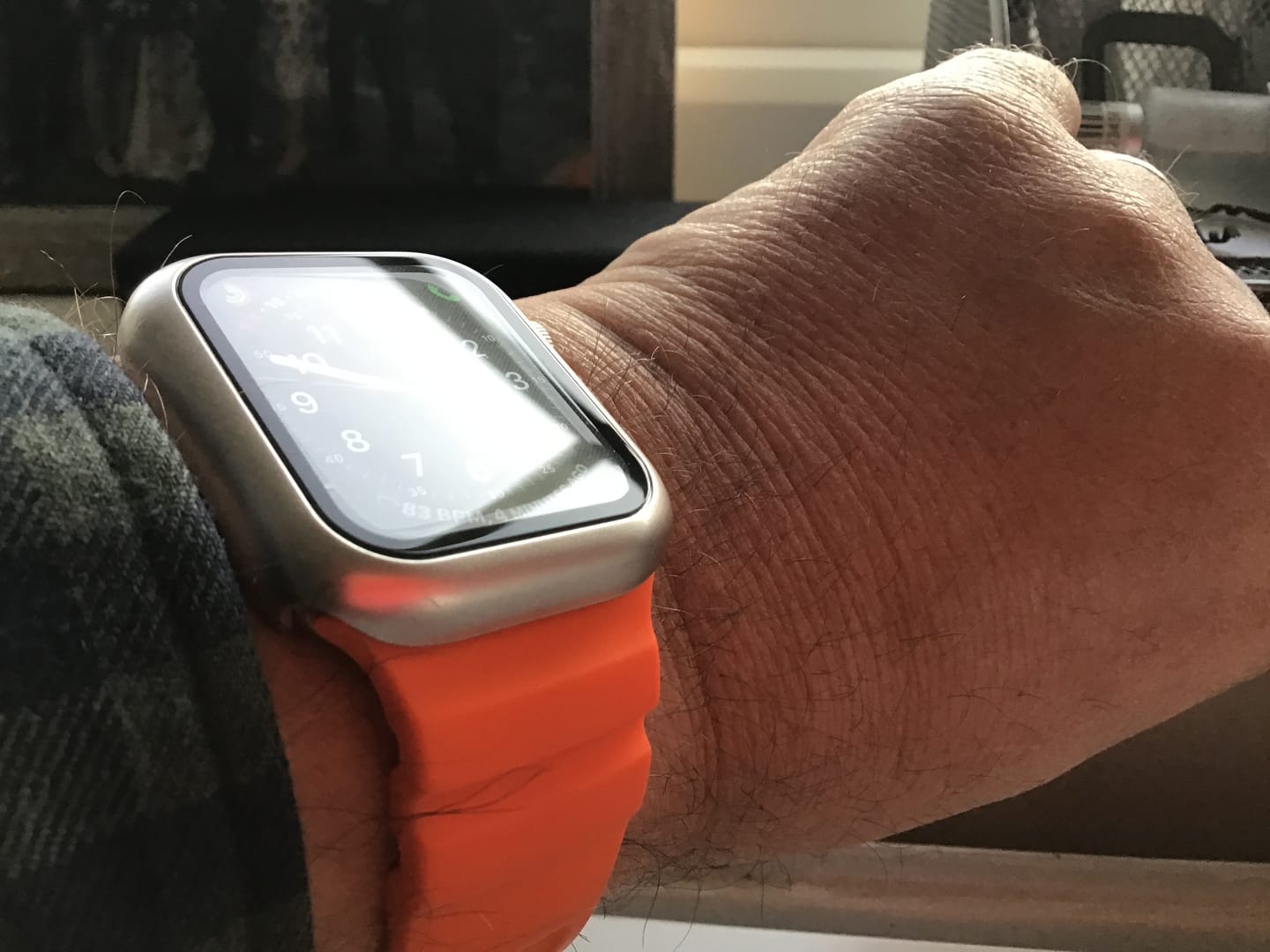 Customer photo review of Sport Soft Silicone and Titanium Buckle Strap for Apple Watch