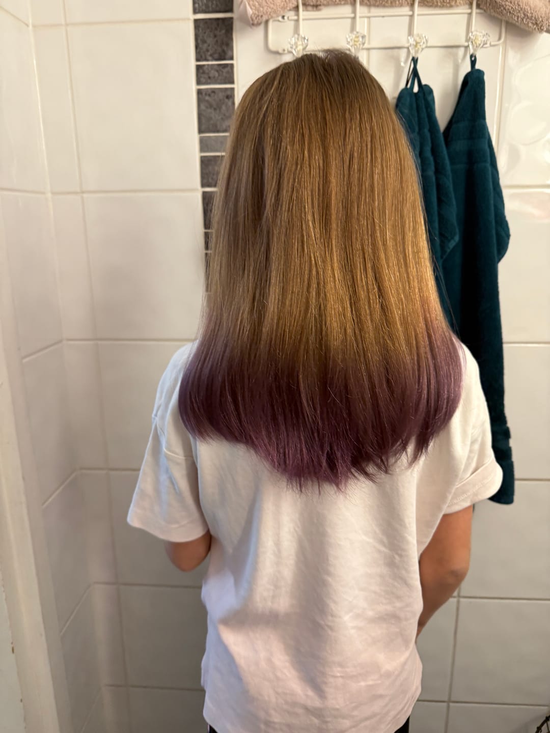 Customer photo review of Patsy Purple Direct Hair Color