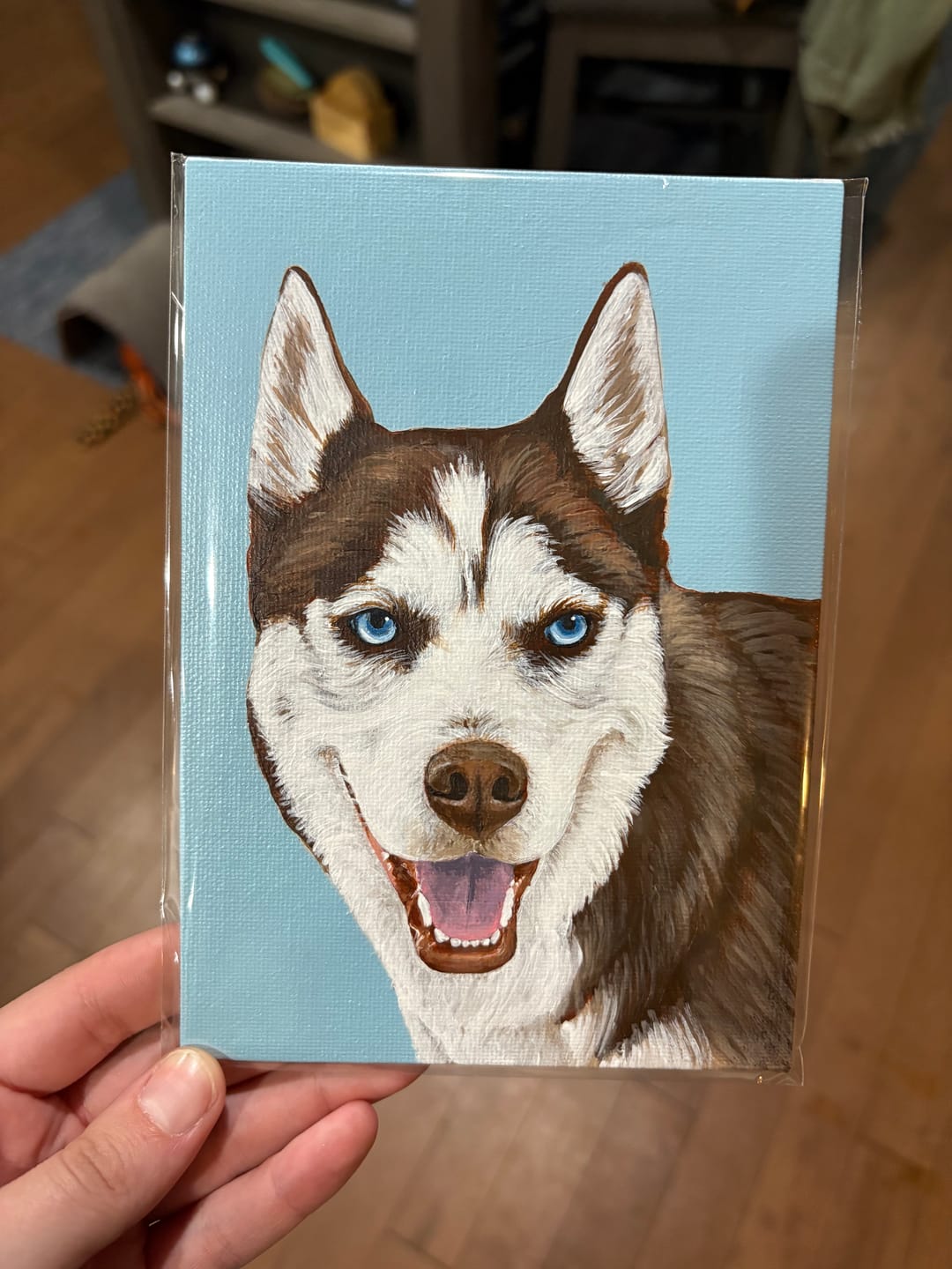 Customer photo review of Custom Pet Painting