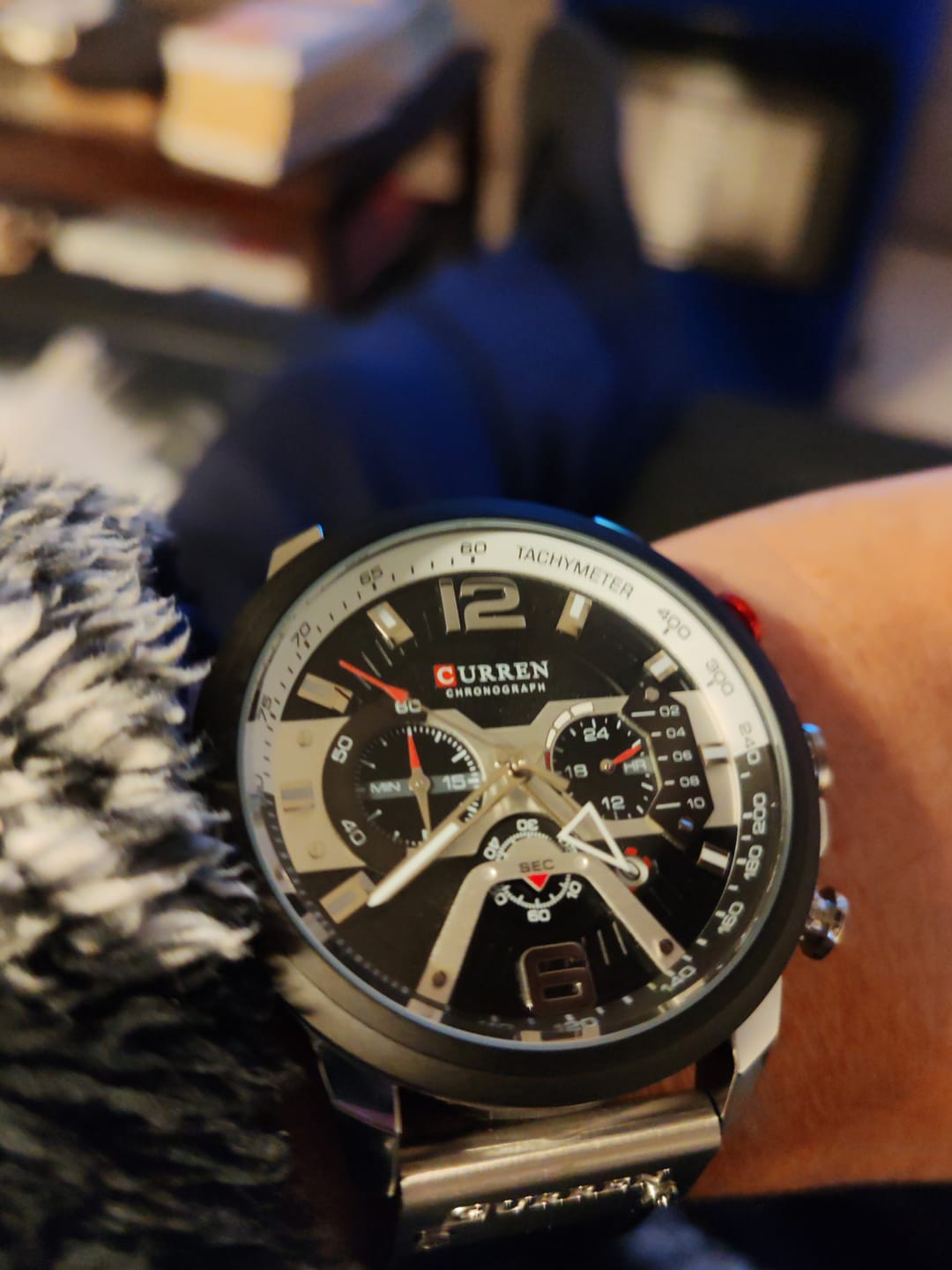 Customer photo review of Curren Galacticos® orologio uomo pelle