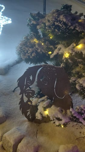 Customer photo review of Gartenstecker Berner Sennenhund Portrait