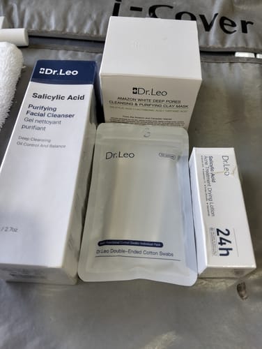 Customer photo review of Set antiacné de 3 pasos (Mascarilla de arcilla + Loción secante + Limpiador)