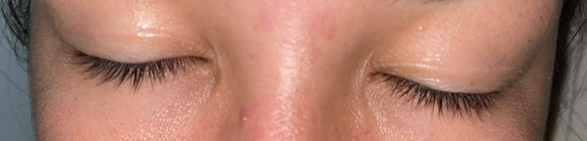 Customer photo review of LASH GROWTH SERUM