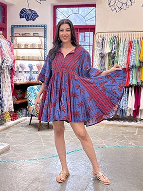 Customer photo review of Anaya Cotton Midi Dress