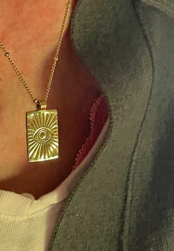 Customer photo review of The Evil Eye Necklace
